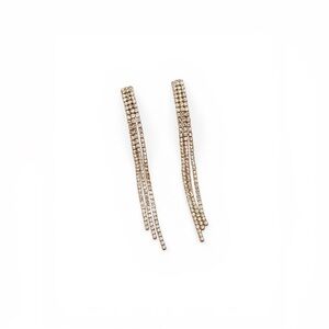 Rhinestone Tassel Earrings